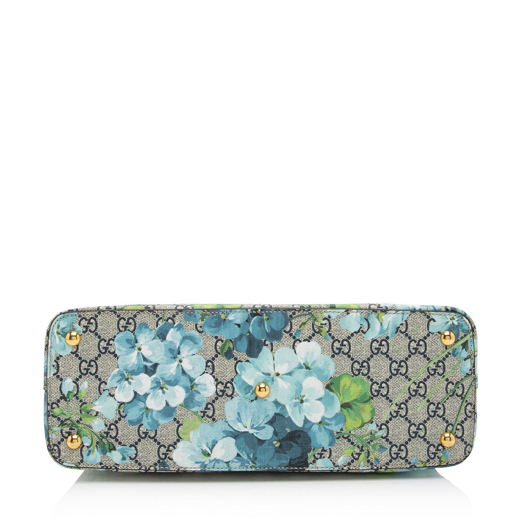 Gucci GG Supreme Blooms Medium Zip Tote
