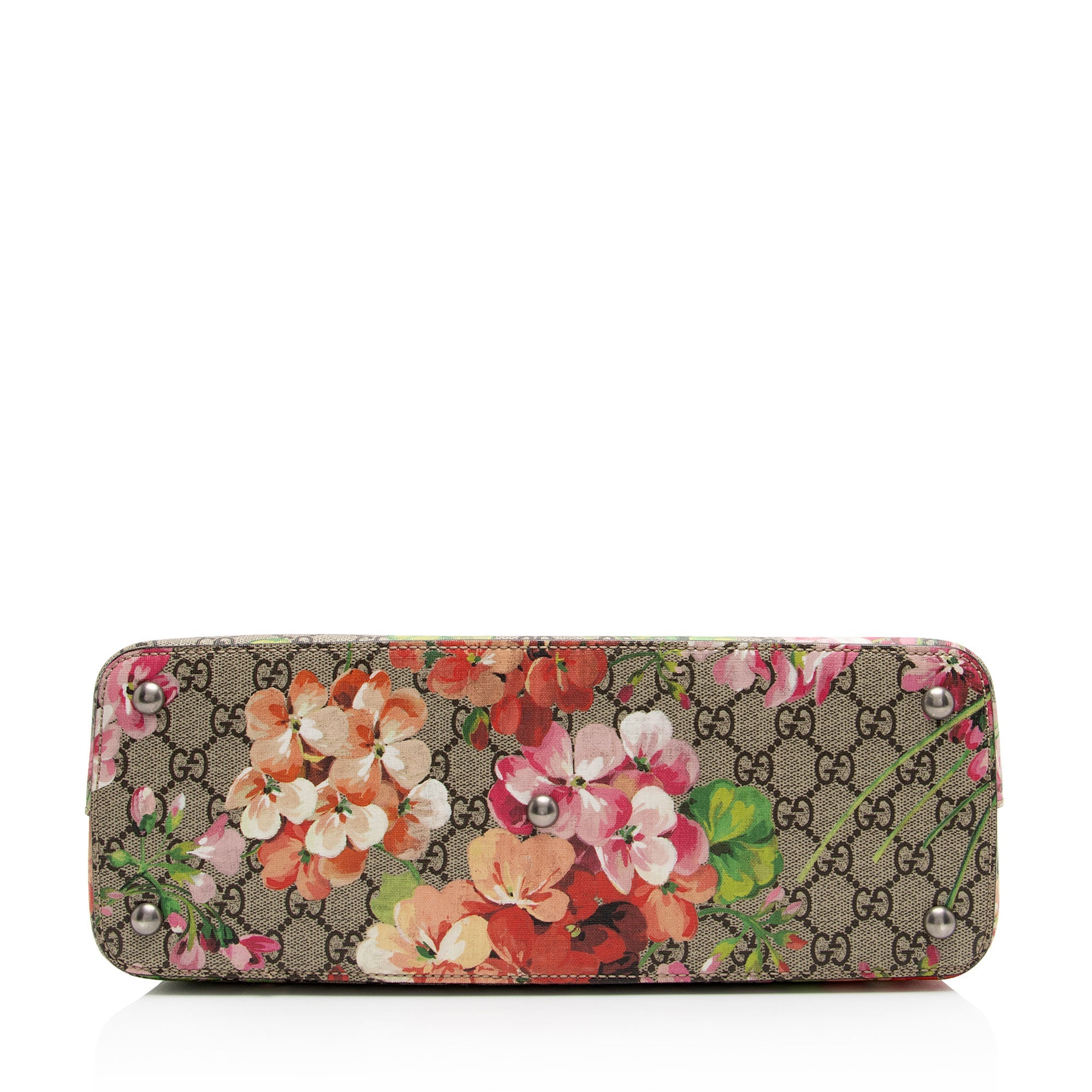 Gucci GG Supreme Blooms Medium Zip Tote (SHF-3qKJ2x)