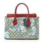 Gucci GG Supreme Blooms Medium Zip Tote
