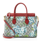 Gucci GG Supreme Blooms Medium Zip Tote