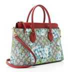 Gucci GG Supreme Blooms Medium Zip Tote