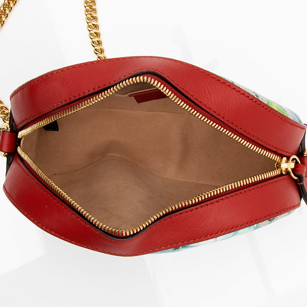 Gucci GG Supreme Blooms Mini Chain Bag (SHF-23390)