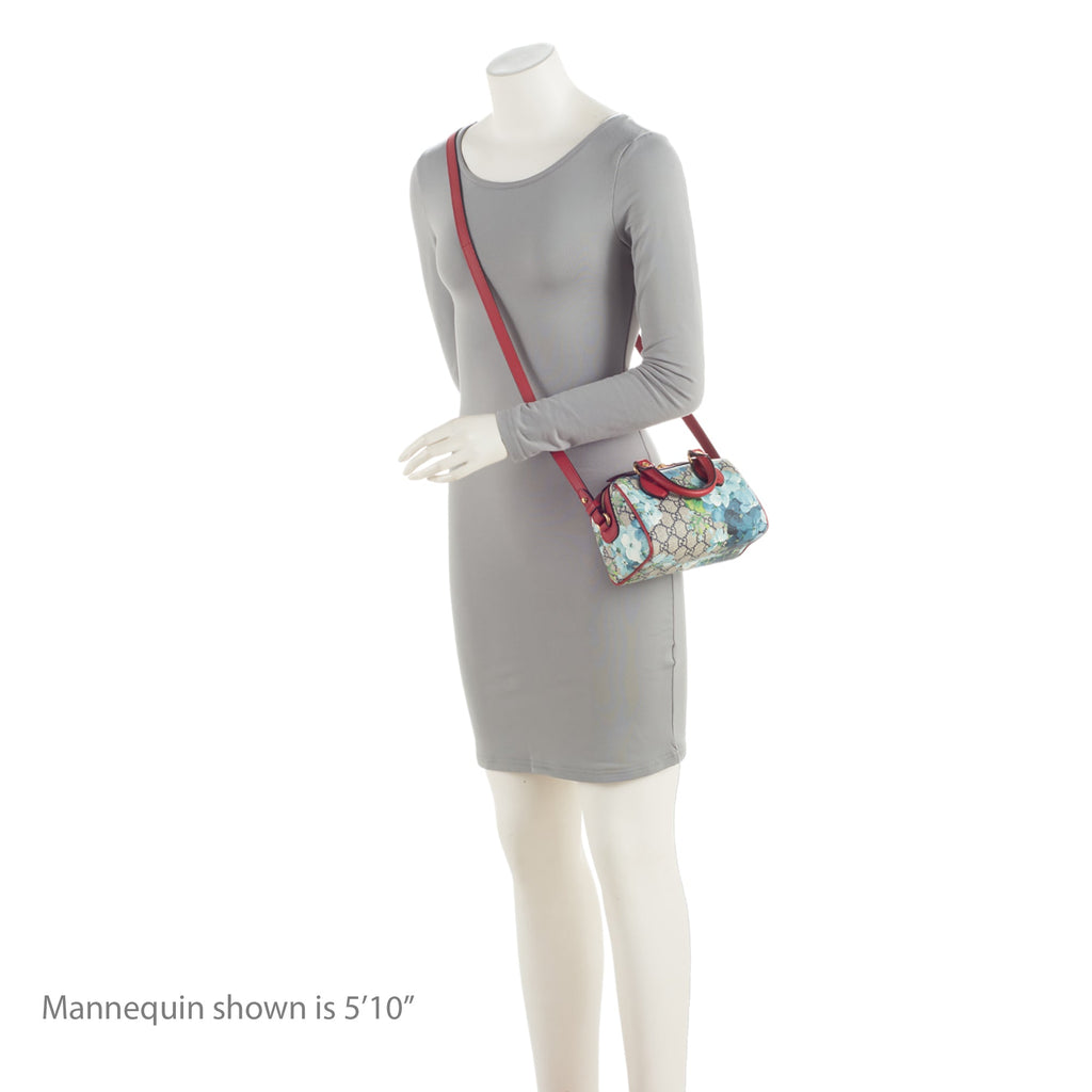 Gucci GG Supreme Blooms Mini Boston Bag (SHF-On3Jgx)