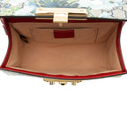 Gucci GG Supreme Blooms Padlock Small Shoulder Bag