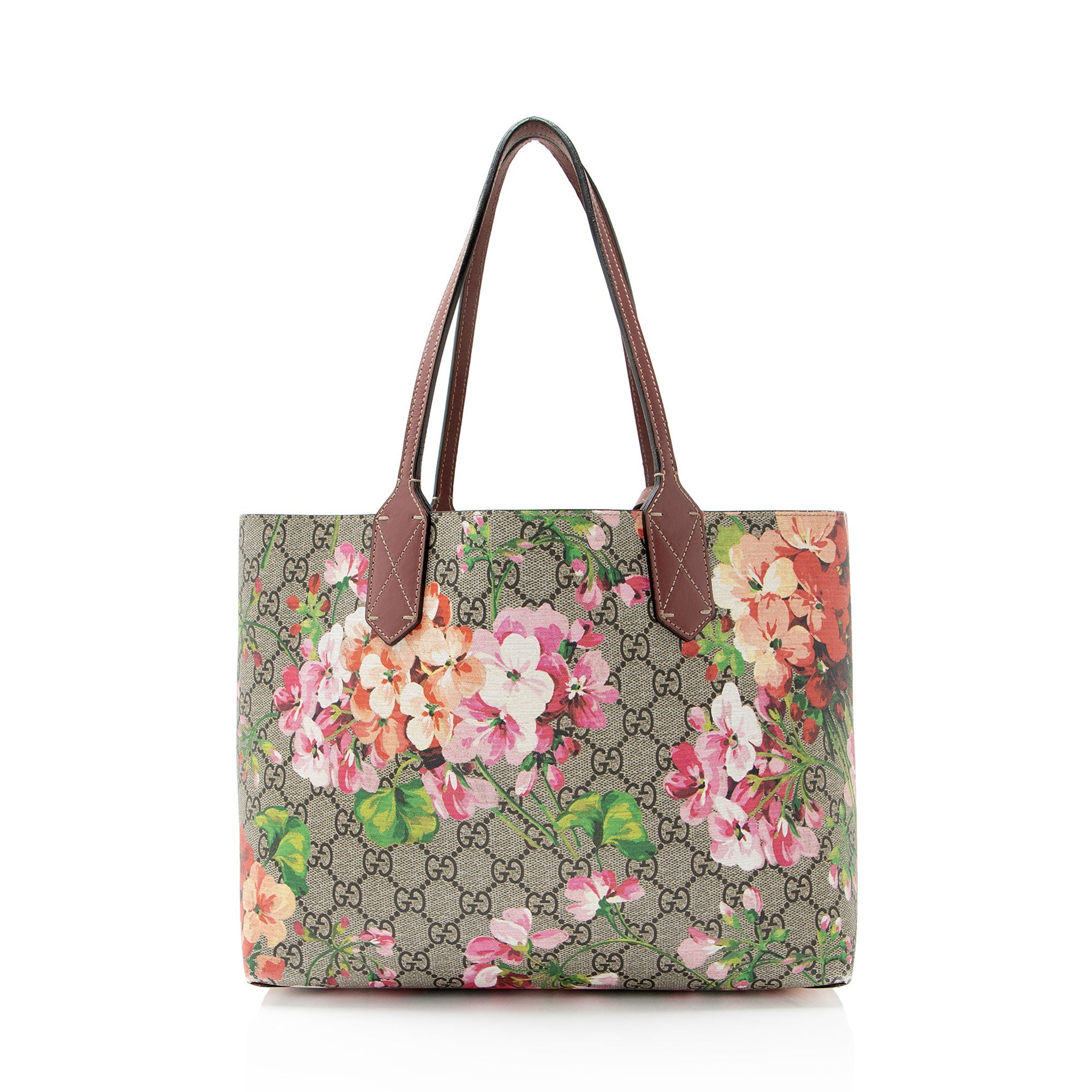 Gucci GG Supreme Blooms Reversible Small Tote