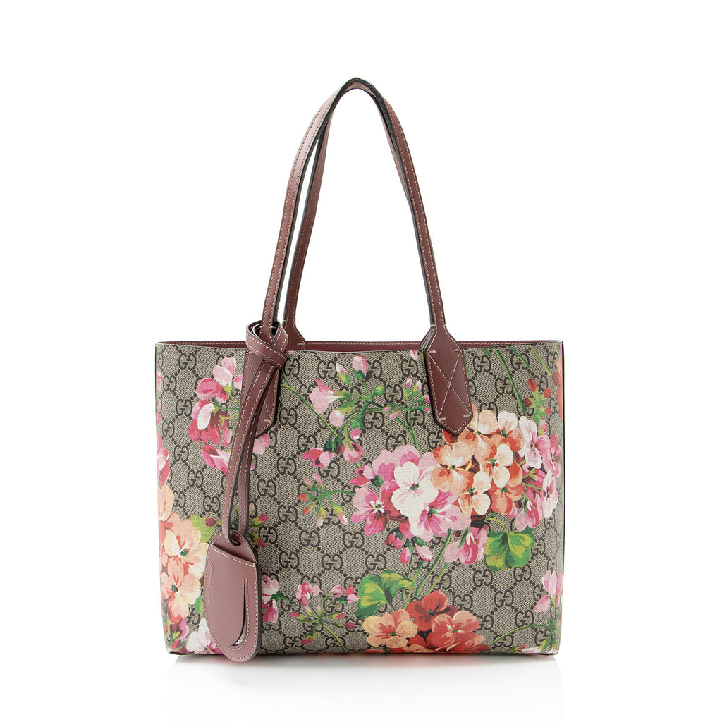 Gucci GG Supreme Blooms Reversible Small Tote