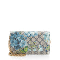Gucci GG Supreme Blooms Wallet on Chain (SHF-pyI6YU)