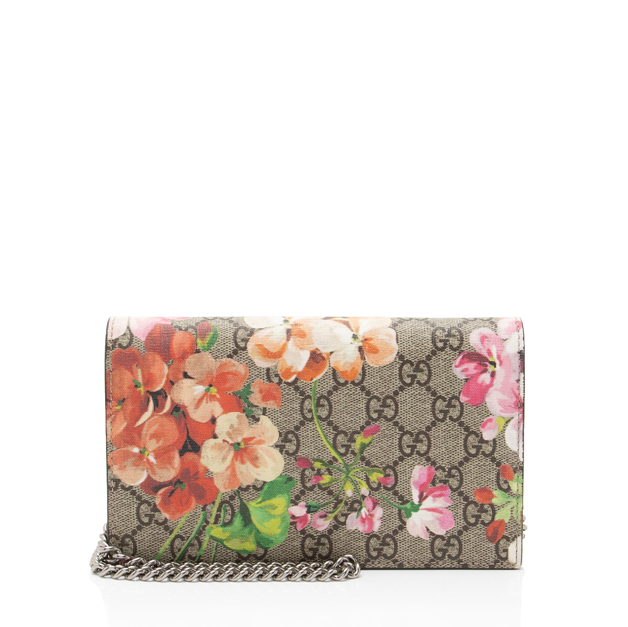 Gucci GG Supreme Blooms Wallet on Chain