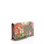 Gucci GG Supreme Blooms Wallet on Chain