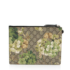 Gucci GG Supreme Blooms Wristlet