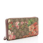 Gucci GG Supreme Blooms Zip Around Wallet (SHF-MVC9KR)