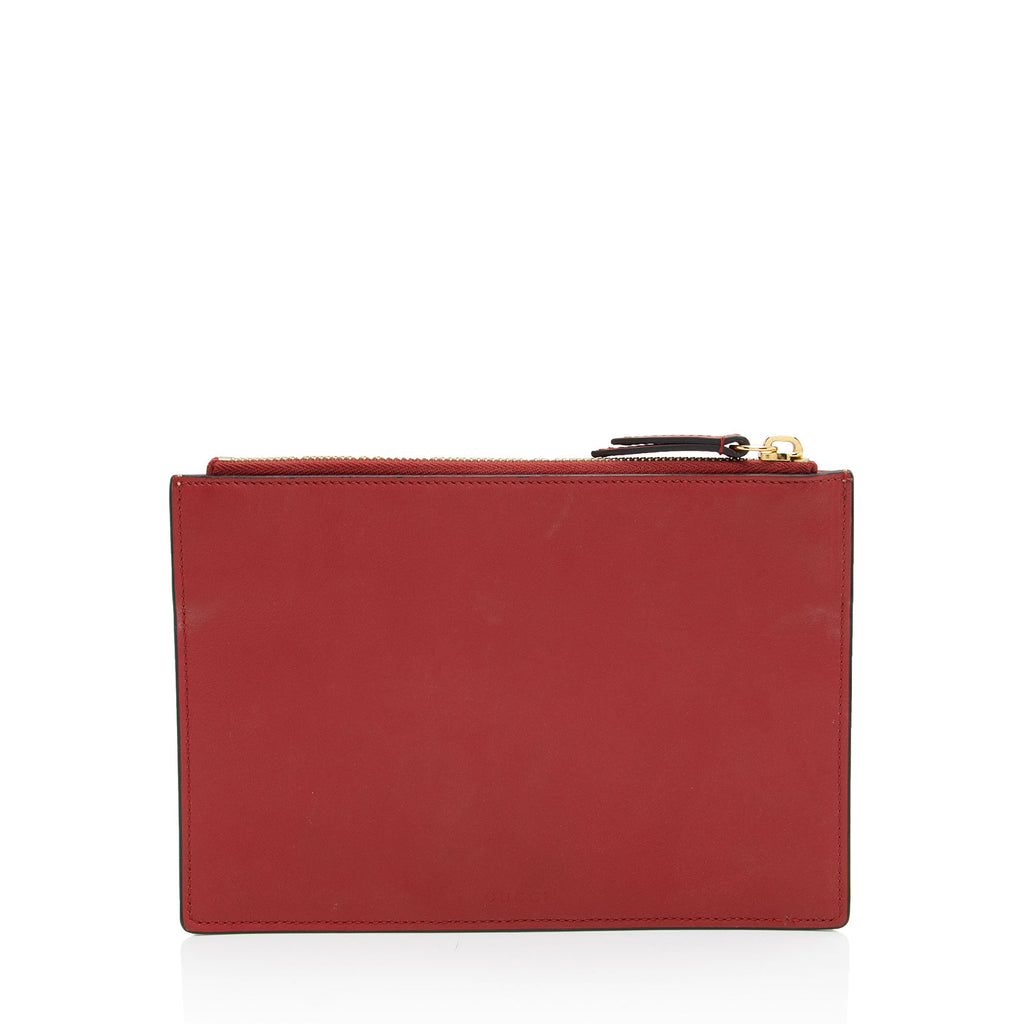 Gucci GG Supreme Blooms Zip Pouch (SHF-W5F9OF)