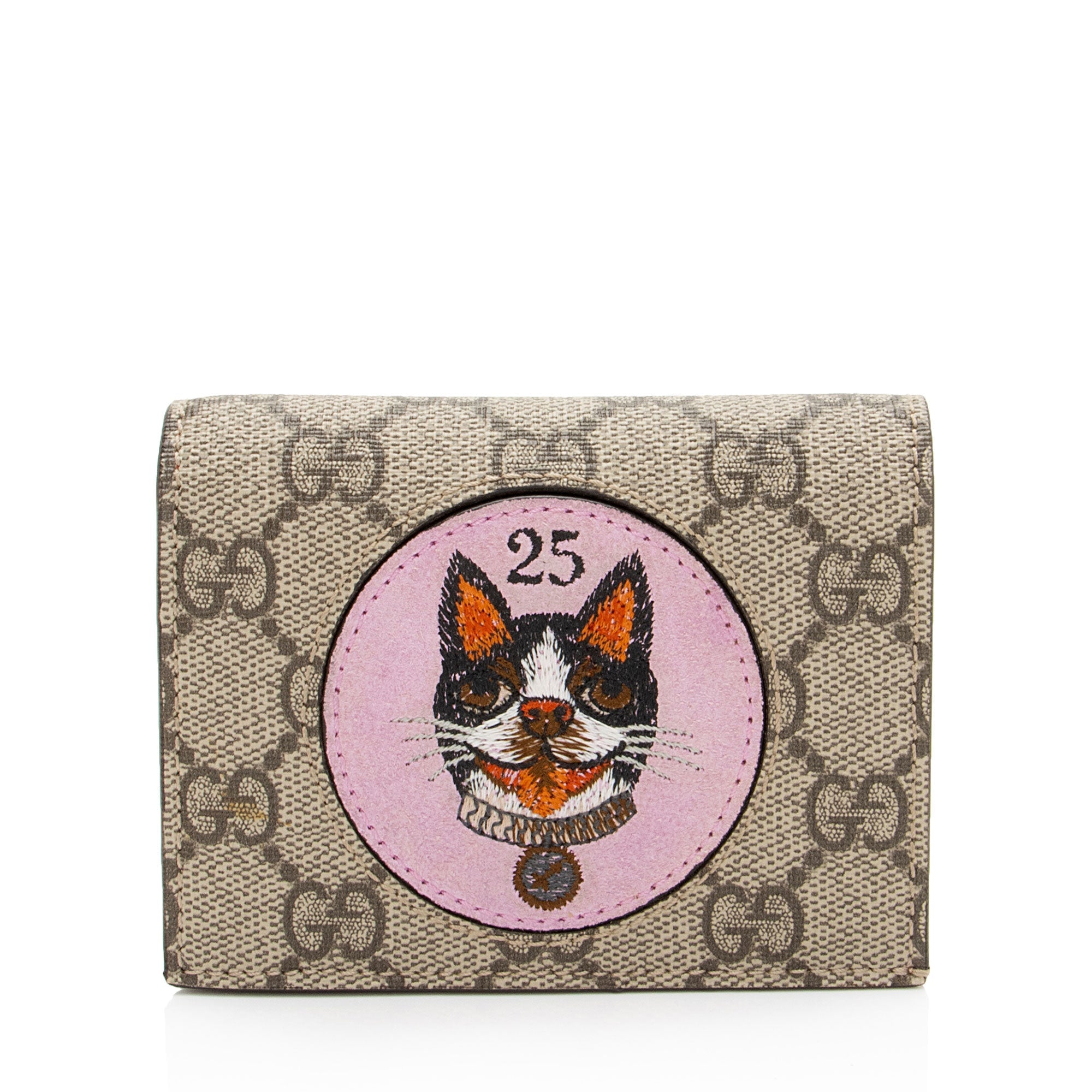 Gucci GG Supreme Bosco Patch Card Case