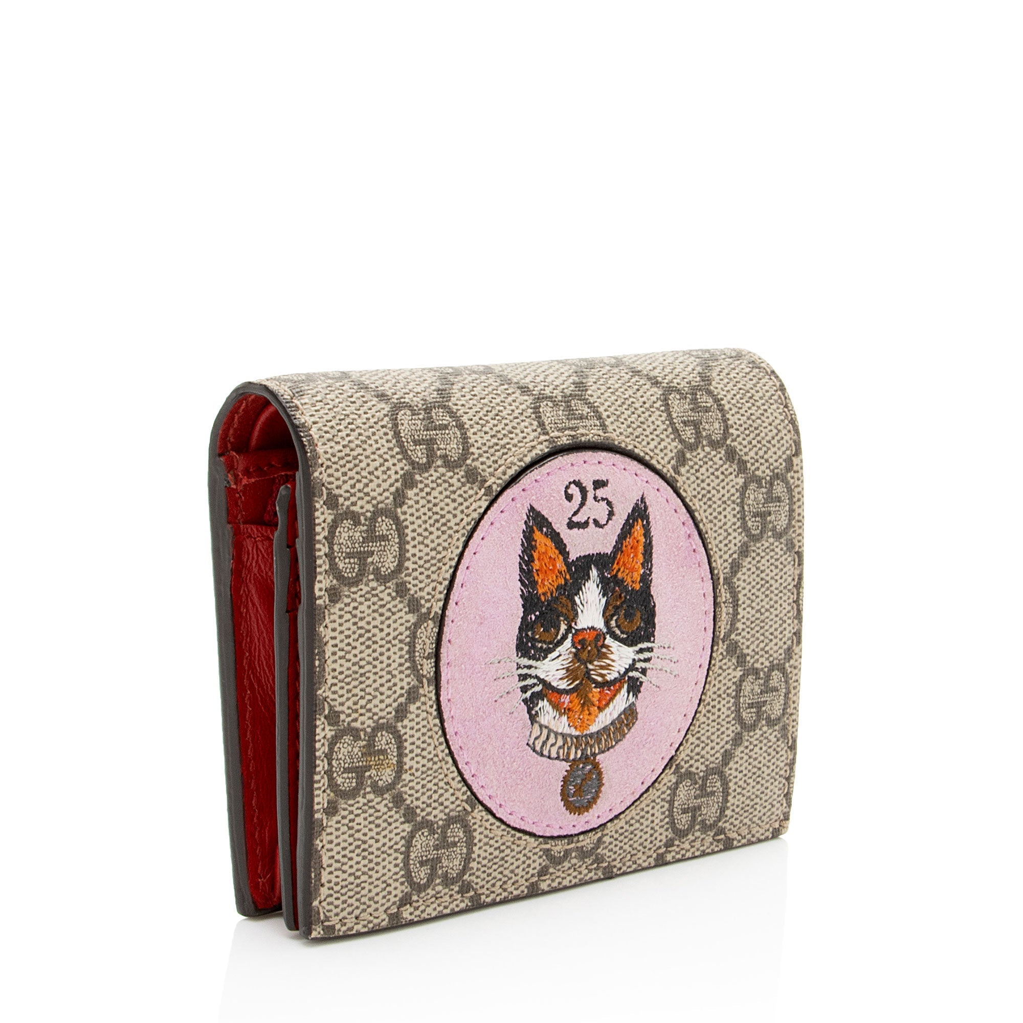 Gucci GG Supreme Bosco Patch Card Case
