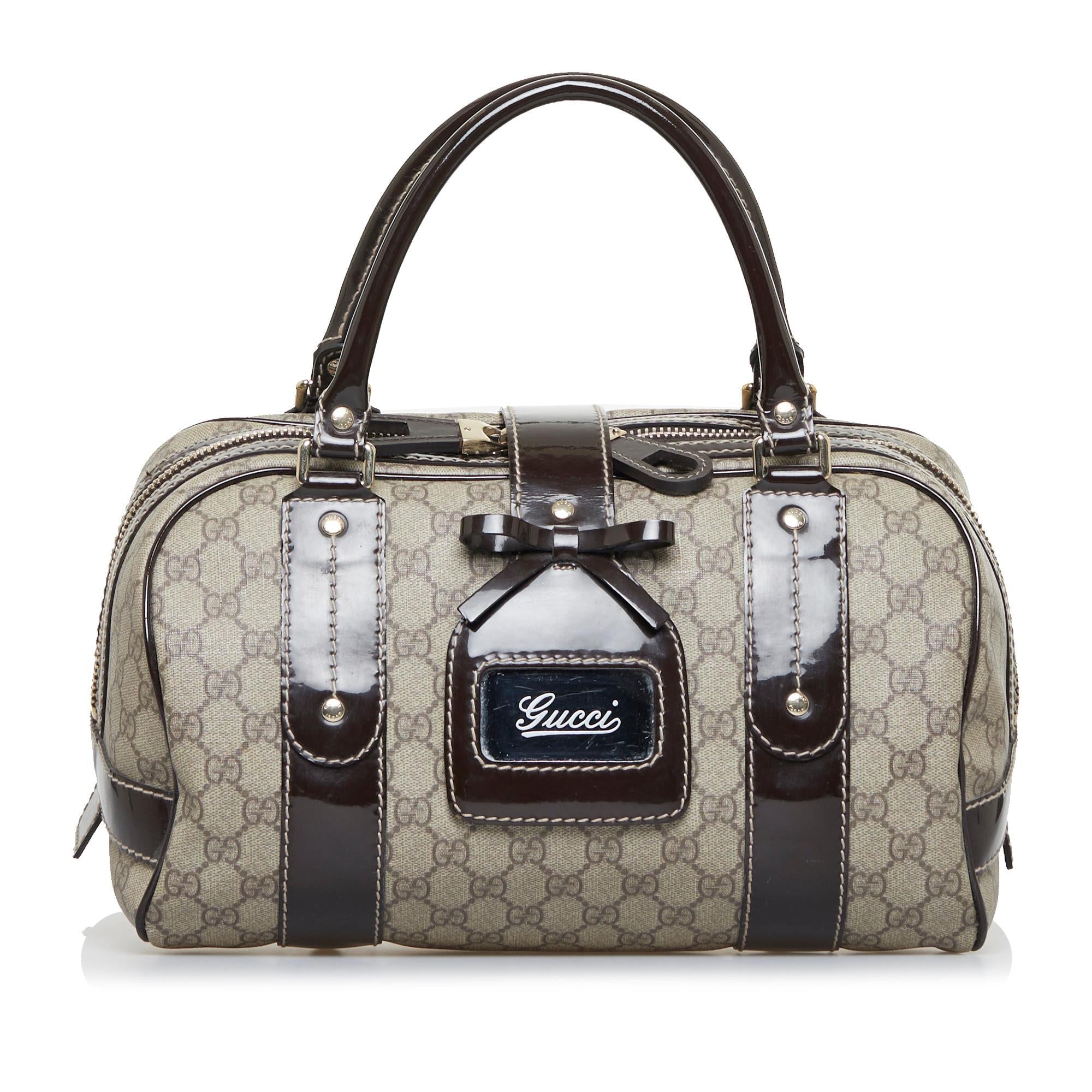 Gucci GG Supreme Boston Bag (SHG-2aBLWM)