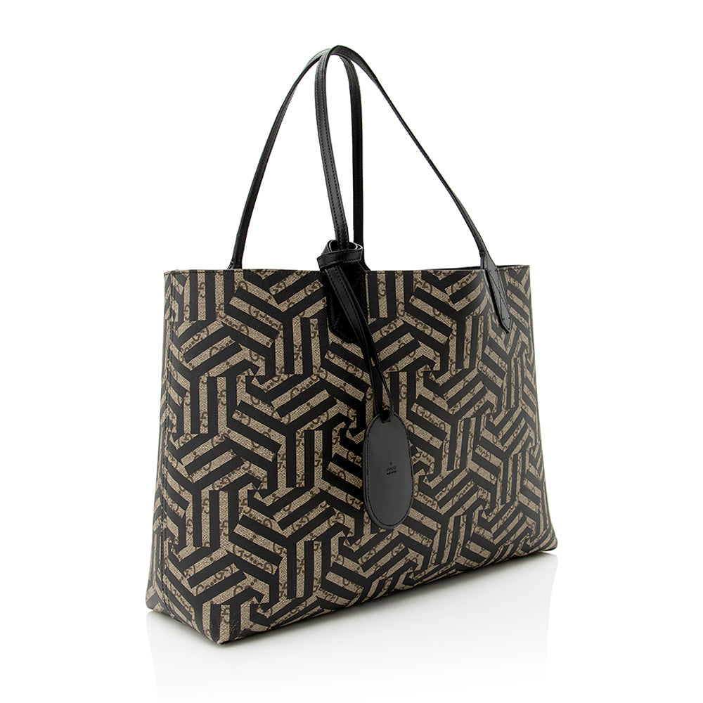 Gucci GG Supreme Caleido Medium Reversible Tote (SHF-21938)
