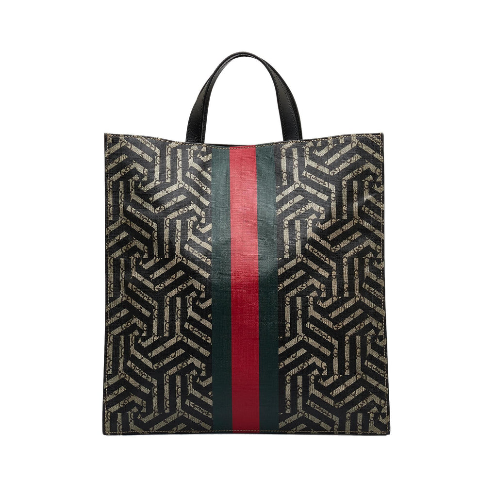 Gucci GG Supreme Caleido Web Tote Bag (SHG-BvZdHT)