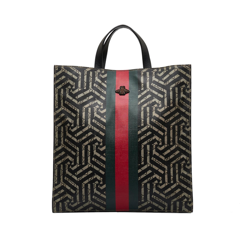 Gucci GG Supreme Caleido Web Tote Bag (SHG-BvZdHT)