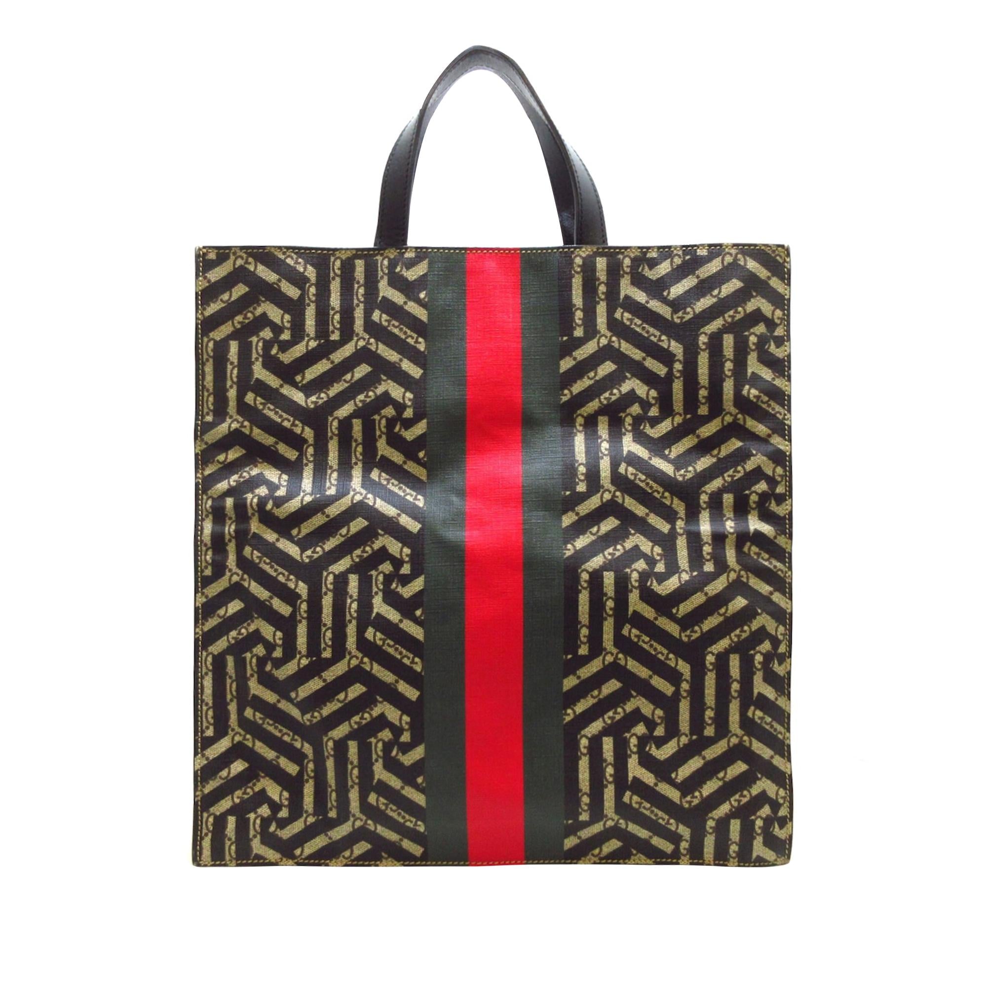 Gucci GG Supreme Caleido Web Tote (SHG-zGx5Zu)