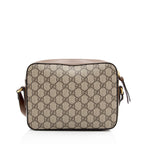 Gucci GG Supreme Calfskin Horsebit 1955 Small Shoulder Bag (SHF-4Qxiep)