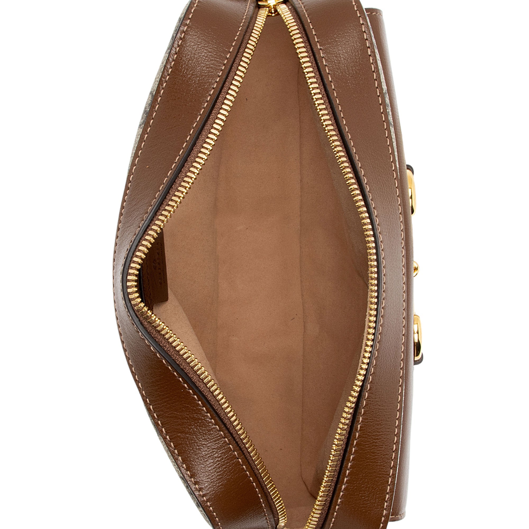 Gucci GG Supreme Calfskin Horsebit 1955 Small Shoulder Bag (SHF-4Qxiep)