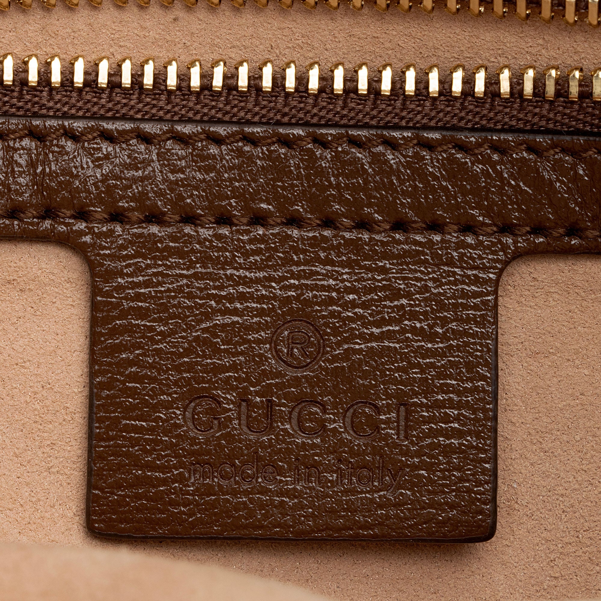 Gucci GG Supreme Calfskin Horsebit 1955 Small Shoulder Bag (SHF-4Qxiep)