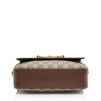 Gucci GG Supreme Calfskin Horsebit 1955 Small Shoulder Bag (SHF-BWc4W6)