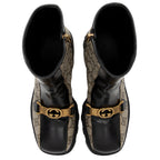 Gucci GG Supreme Calfskin Interlocking G Boots - Size 6 / 36