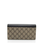 Gucci GG Supreme Calfskin Padlock Chain Wallet