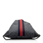 Gucci GG Supreme Canvas Drawstring Backpack (SHF-20551)