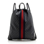 Gucci GG Supreme Canvas Drawstring Backpack (SHF-21965)