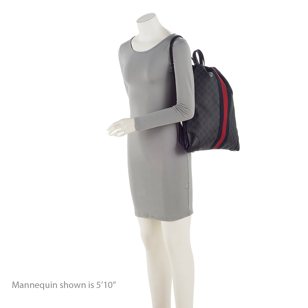 Gucci GG Supreme Canvas Drawstring Backpack (SHF-21965)