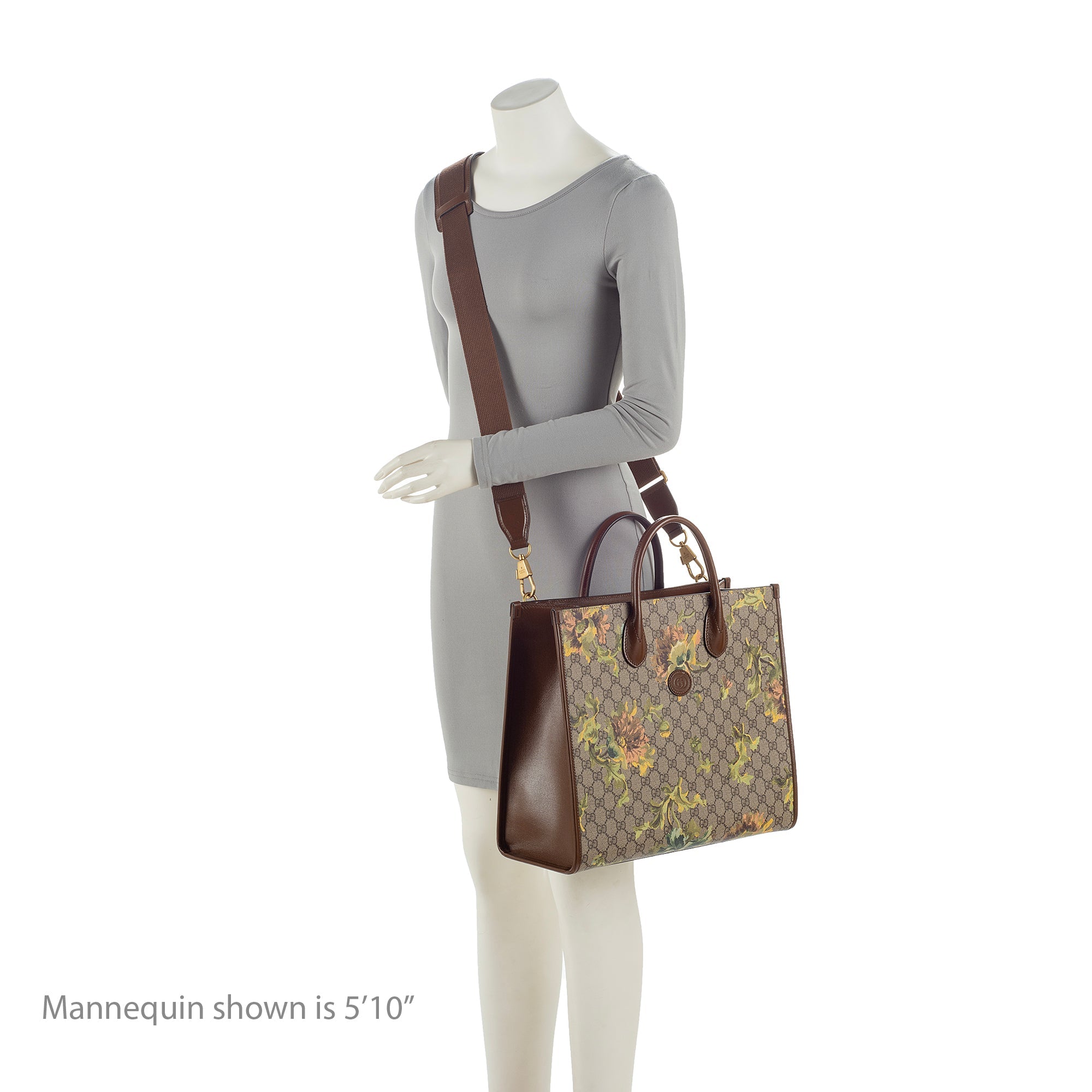 Gucci GG Supreme Carnation Medium Tote (SHF-23089)