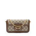 Gucci GG Supreme Chain Horsebit 1955 Small Shoulder Bag