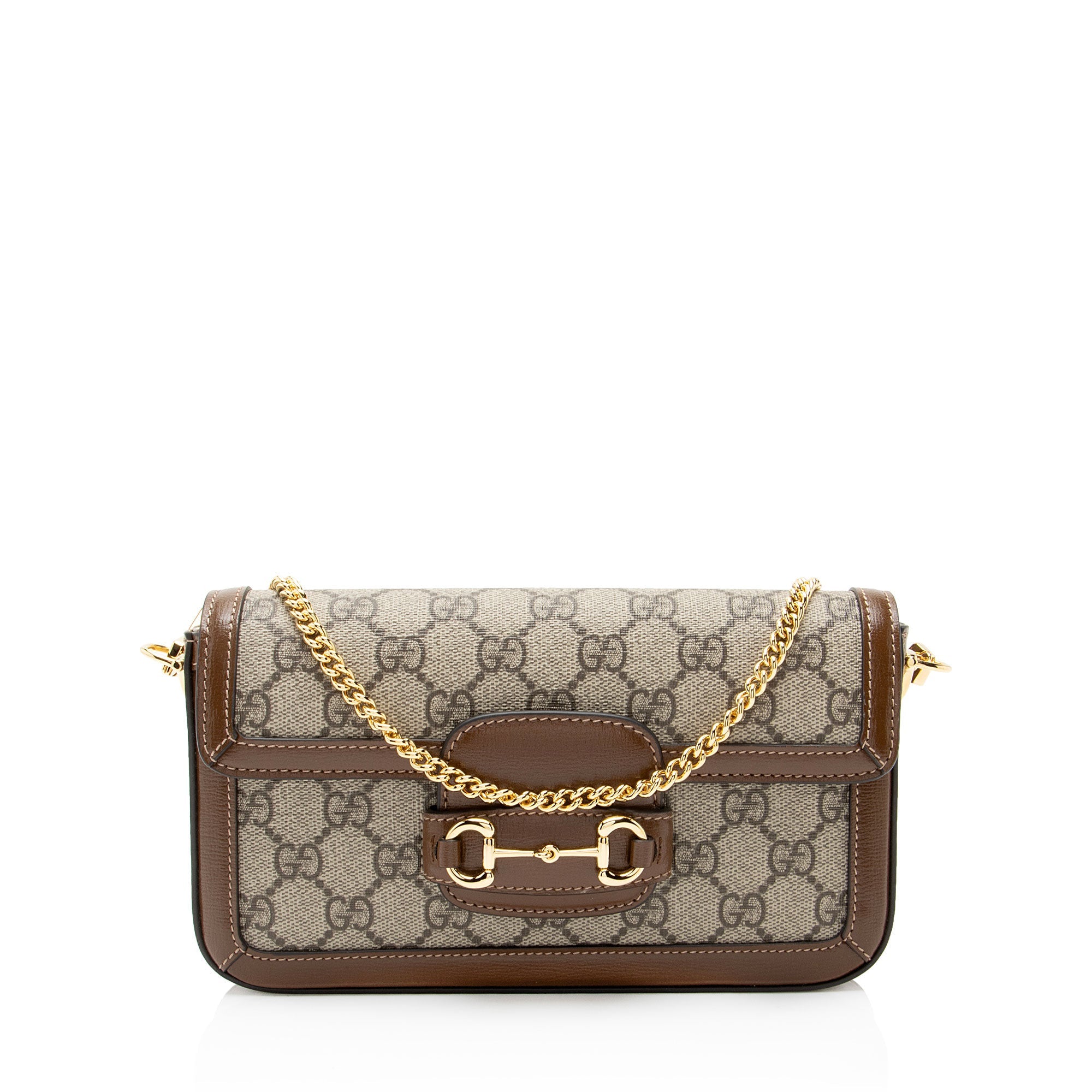 Gucci GG Supreme Chain Horsebit 1955 Small Shoulder Bag