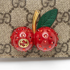 Gucci GG Supreme Cherry Compact Wallet