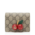 Gucci GG Supreme Cherry Compact Wallet