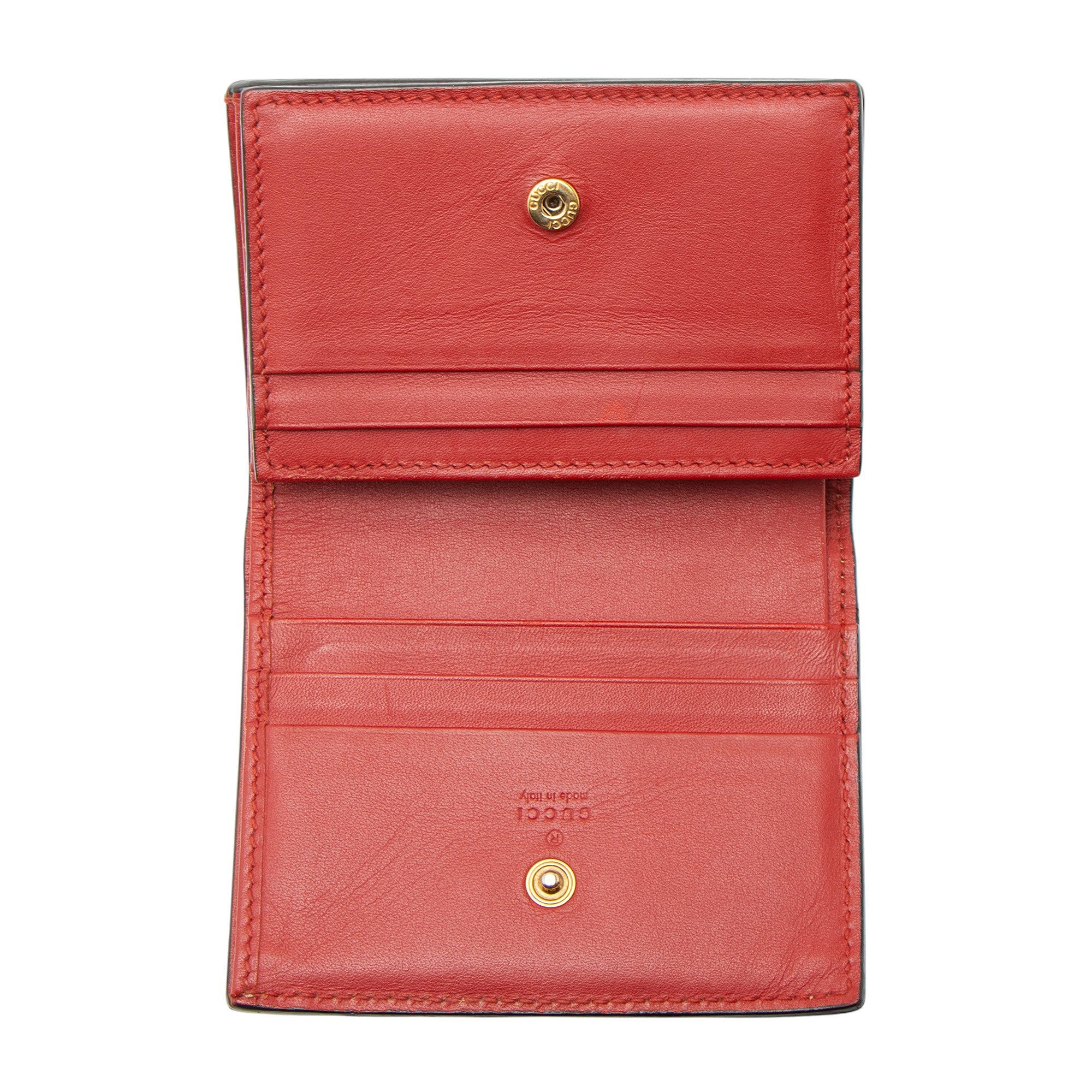 Gucci GG Supreme Cherry Compact Wallet