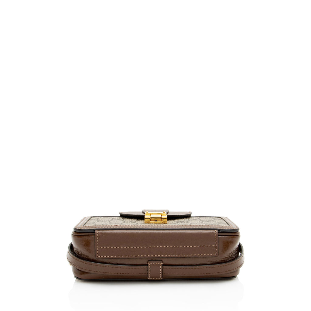 Gucci GG Supreme Clasp Camera Bag