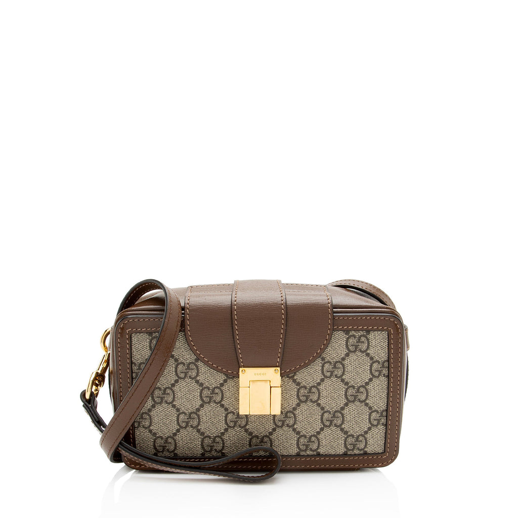 Gucci GG Supreme Clasp Camera Bag