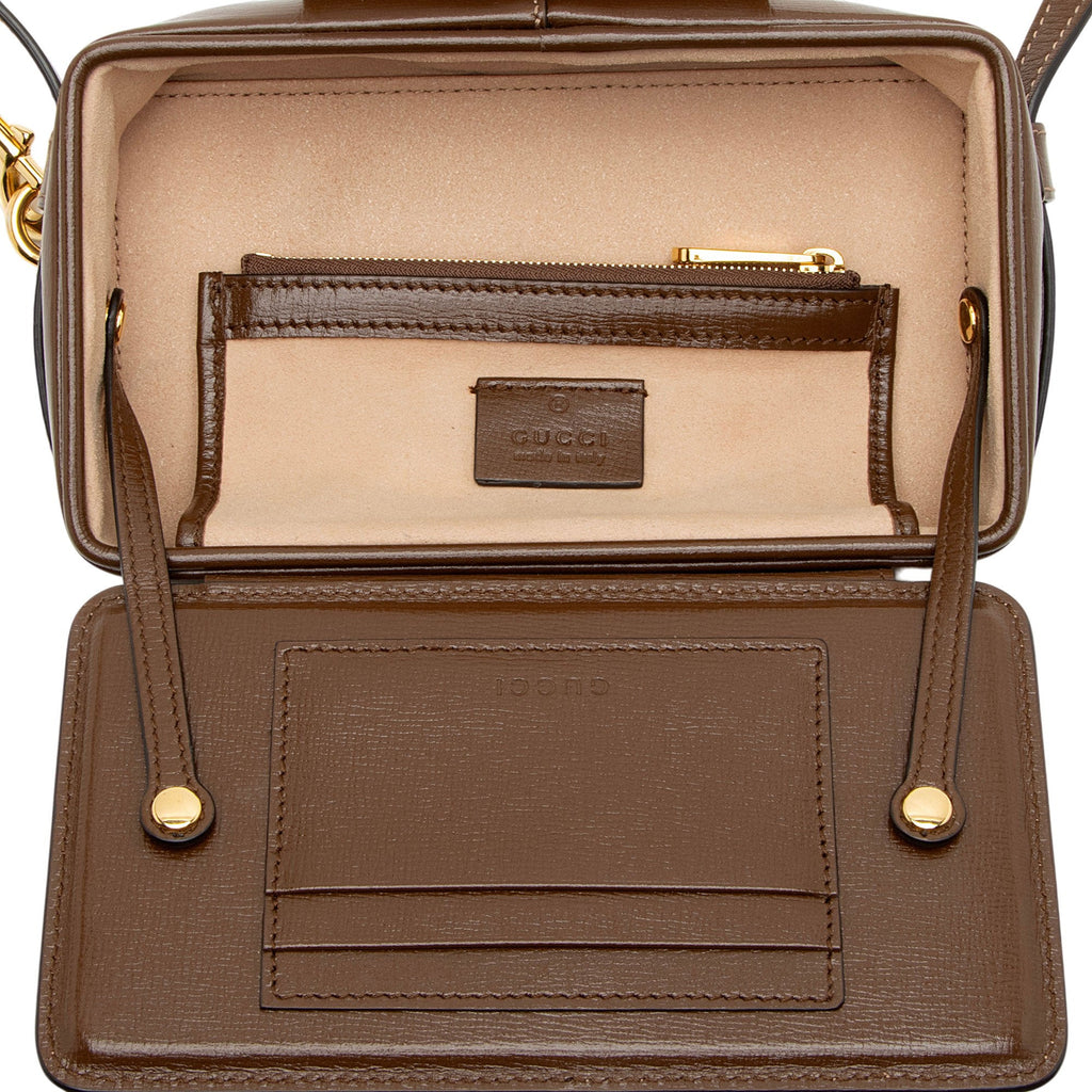 Gucci GG Supreme Clasp Camera Bag
