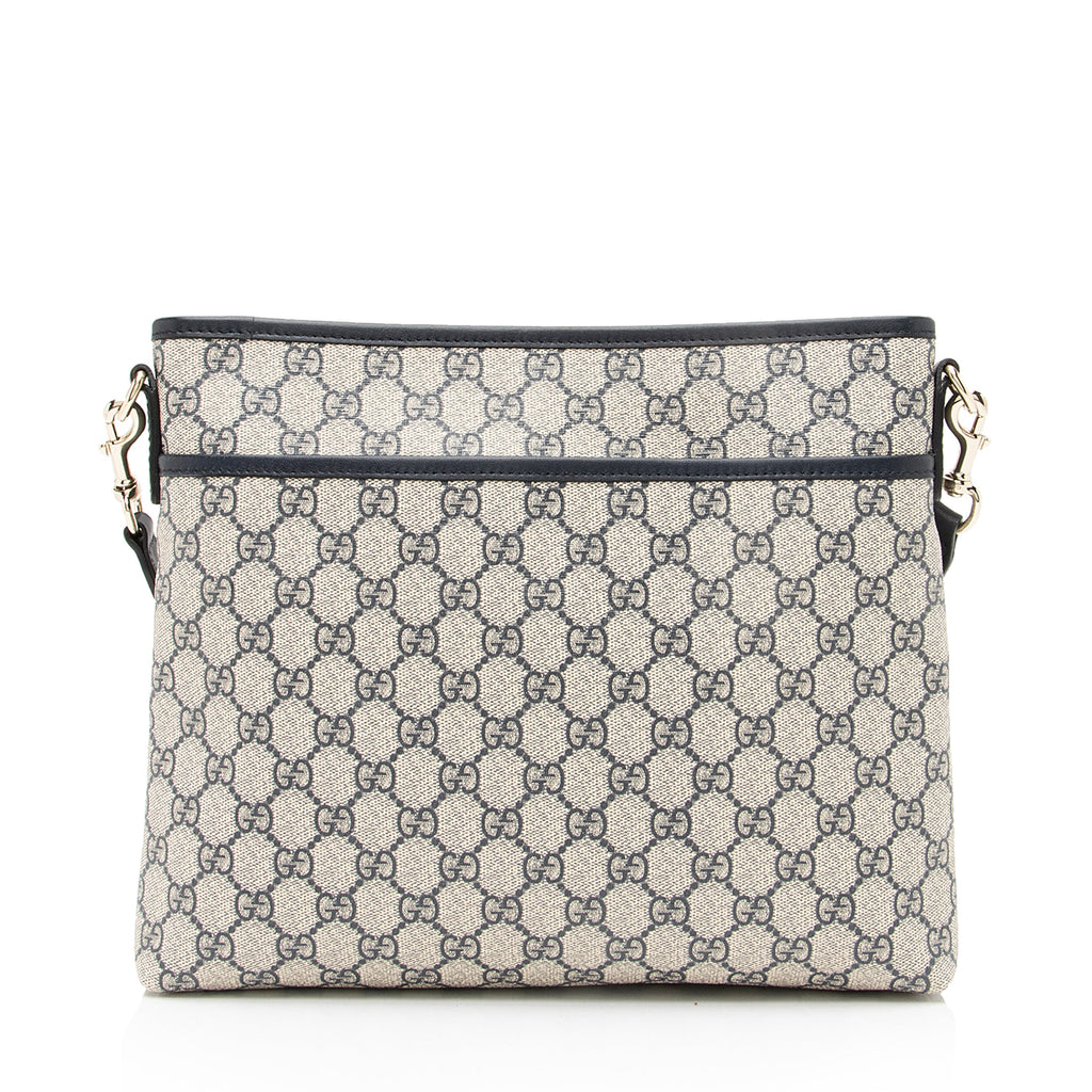 Gucci GG Supreme Classic Flat Medium Messenger Bag (SHF-23363)