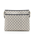 Gucci GG Supreme Classic Flat Medium Messenger Bag (SHF-23363)