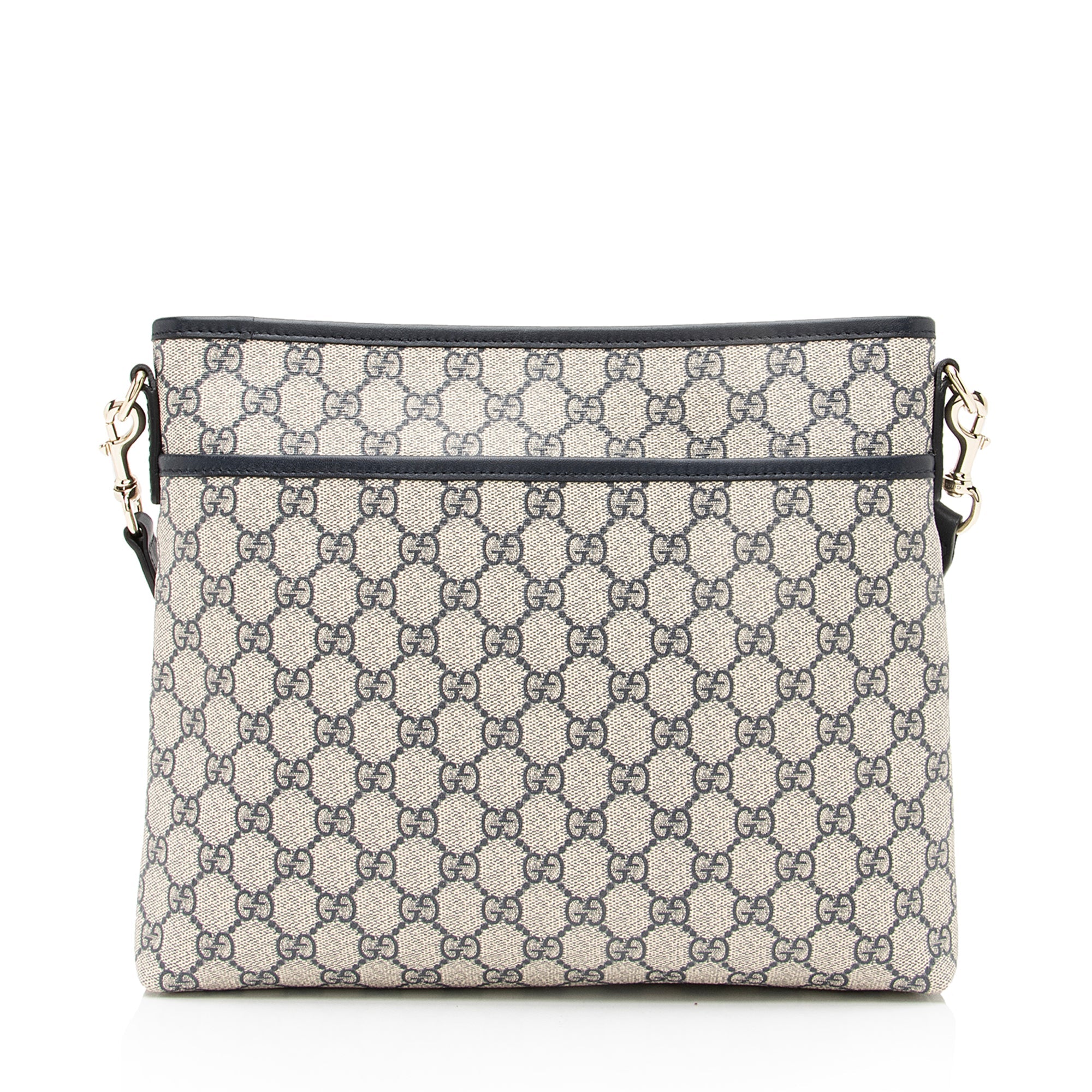 Gucci GG Supreme Classic Flat Medium Messenger Bag (SHF-23363)