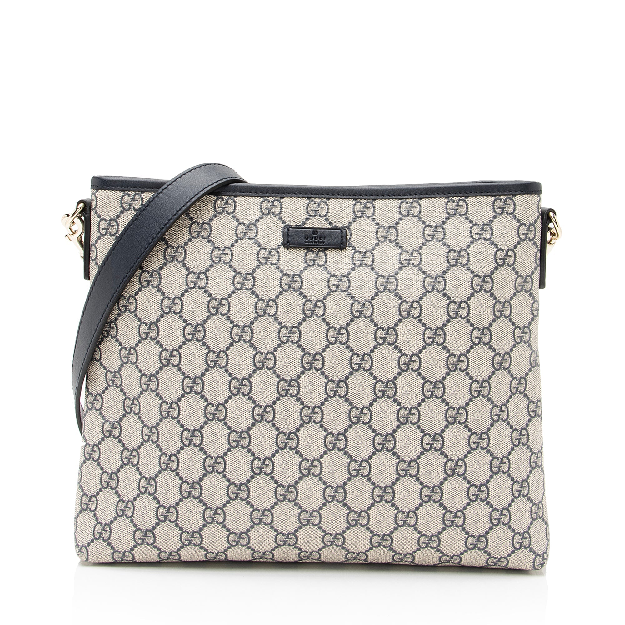 Gucci GG Supreme Classic Flat Medium Messenger Bag (SHF-23363)