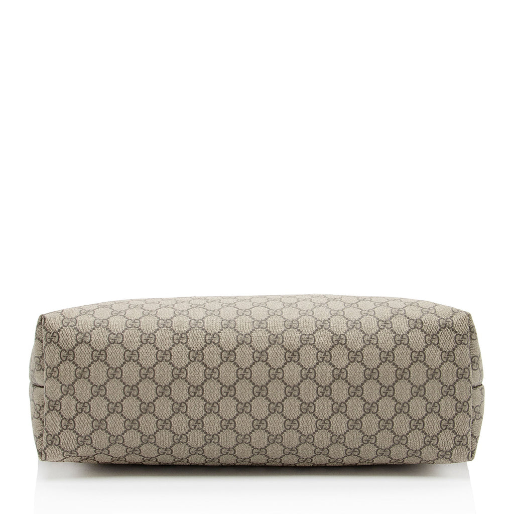 Gucci GG Supreme Classic Large Zip Tote