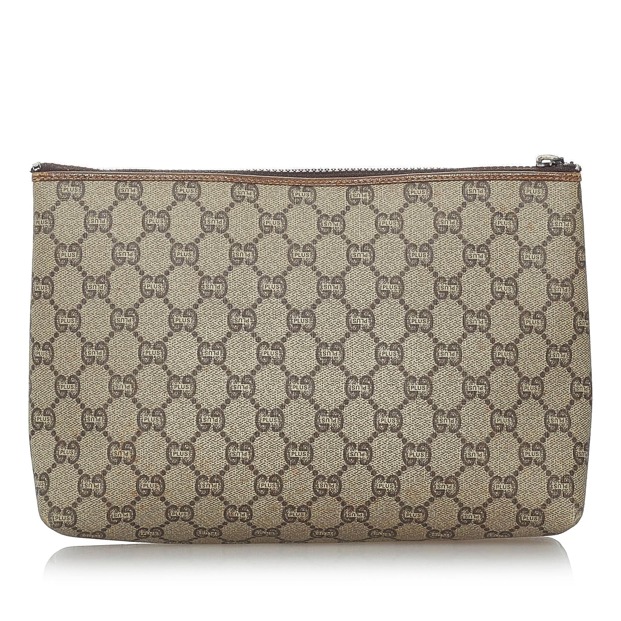 Gucci GG Supreme Clutch Bag (SHG-30889)