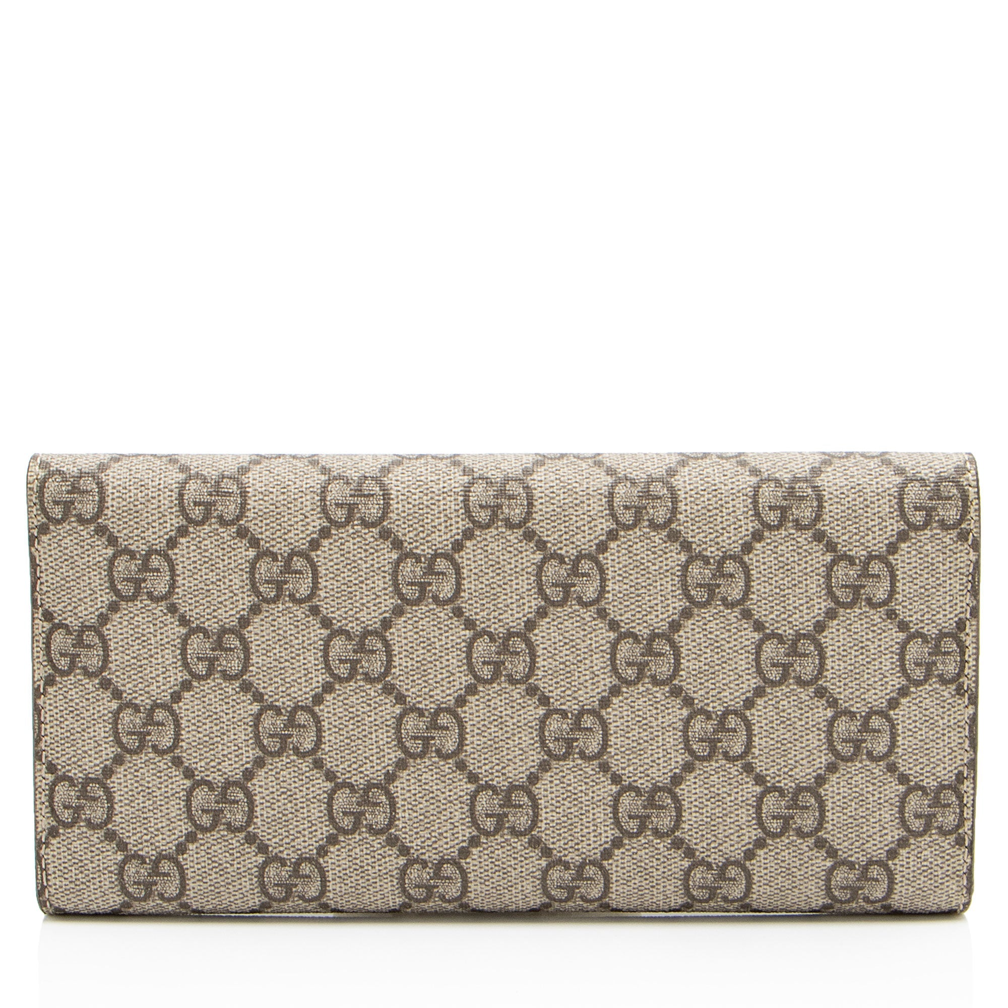 Gucci GG Supreme Continental Flap Wallet (SHF-J4rYyN)