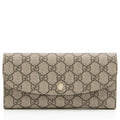 Gucci GG Supreme Continental Flap Wallet (SHF-J4rYyN)