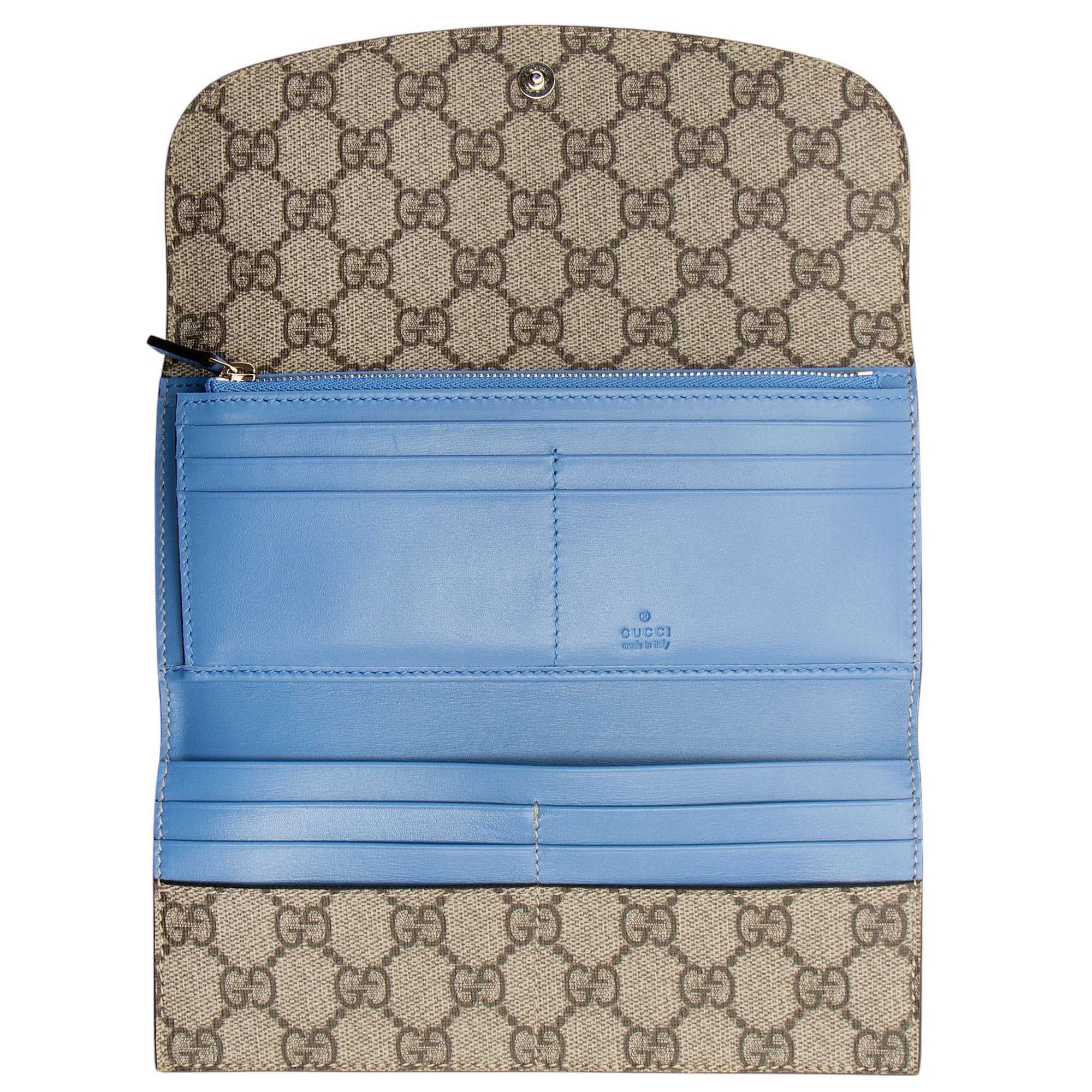 Gucci GG Supreme Continental Flap Wallet (SHF-J4rYyN)